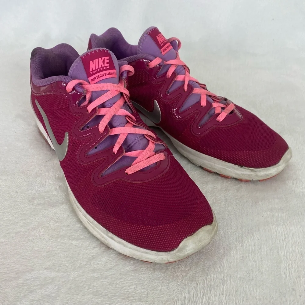 Nike Air Max Fusion Womens Running Shoes Sneakers Size 8 Pink Purple